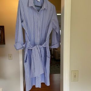 Gretchen Scott large pin stripe dress